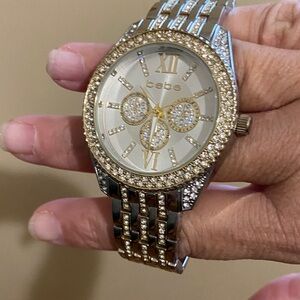 Bebe Two-Tone Crystal Women's Watch